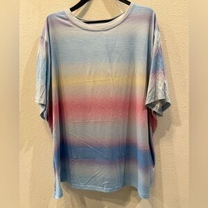 SHEIN Curve Sky Blue Blouse